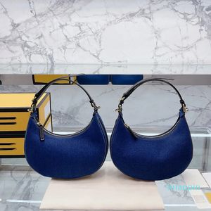 2023-Designer bags Underarm bag Crescent bag Big Letters Dumpling Handbag Fashion Classic Women's Canvas bag Retro