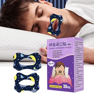 Care 30Pcs/Box AntiSnoring Stickers For Children Adult Night Sleep Lip Nose Breathing Improving Patch Mouth Correction Sticker Tape