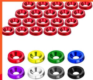 20PCS M6 JDM CAR MODIFIED HEX FASFENERS FENDER WASHER BUMPER ENGINE CONCAVE SECKS CAR STYLING