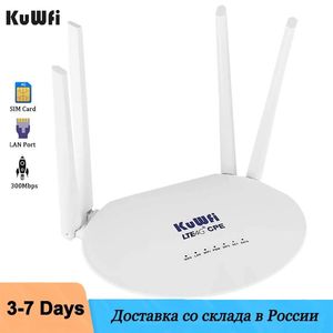 Routery Kuwfi 150Mbps 4G ROUTER WiFi z karty SIM odblokowany modem bezprzewodowy CAT4 LTE LAN Port Hotspot dla kamery IP