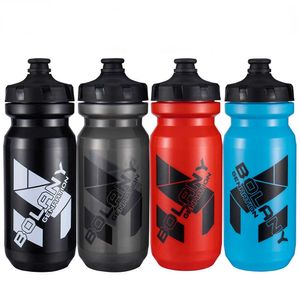 Garrafa de água 600ml Mountain Bike Water Running Camping Hiking Portable Sports Silicone Antiderrapante Bottle with Dust Cover P230530