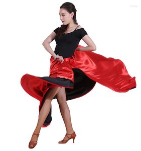 Scen Wear Flamenco kjol 360 graders Spanish Dance Belly Circle Big Latin Swing Opening Costume