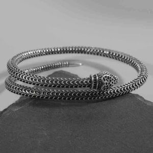 Colar de joias de design, pulseira de cobra, pulseira de engrenagem exagerada em escala antiga para homens e mulheres de alta qualidade