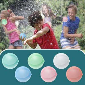 Återanvändbara vattenballonger för barn vuxna sommarstänk fest leksaker lätt snabb kul utomhus bakgård silikon vatten bomb stänk bollar för pool