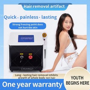 2023 Máquina de laser de diodo permanente profissional 808 para poros de remoção de cabelo Máquina de beleza de tez de clarear