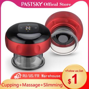 Massager Pastsky Atpottatura sotto vuoto corpo di massaggiatore di aspirazione Eletrico GUA SHA Fisioterapia di calore Professional Anti -Cellulite Slim Peso perdita di peso