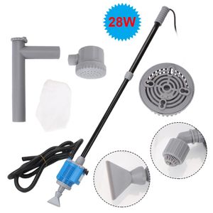 Werkzeuge Wasserwechsler, Filterpumpen, Kiesreiniger, Siphon, 28 W, Reinigungswerkzeug, elektrische Aquarium-Wasserwechselpumpe, EU-Stecker