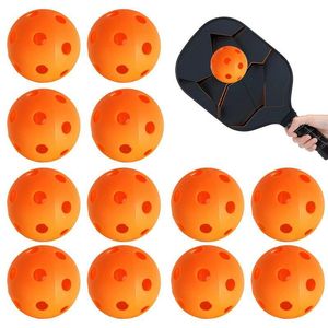 Tenis Raketleri 12 PCS Dayanıklı Açık Pickleball Balls 26 Delik Eğitim Highvis Optik USAPA Standart Turşu Top 230531