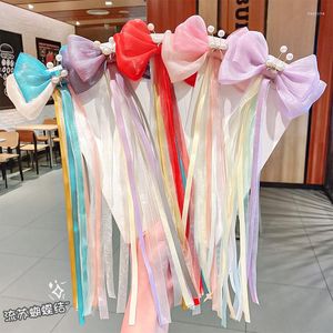 Hair Accessories Chinese Style Children's Hairpin Duckbill Clip Headdress Bowknot Tassel Side Little Girl Hanfu Accessory