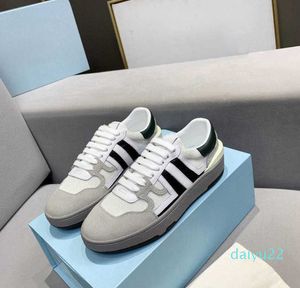 2023 Nya designer män låg lera casual skor sneaker stötfångare läder platt sneakers sport sömnad klassisk JL tyska armé träningskor storlek 35-44