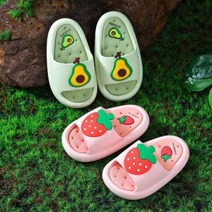 Slipper Kids Slippers Thick Sole Cartoon Home Shoes Non-slip Summer Soft House Slippers Child Baby Indoor Beach Slides 230530