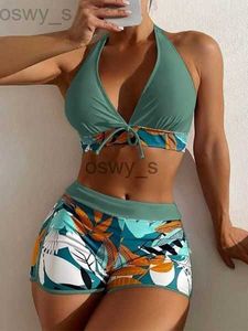 Hög badkläder i midjan Sexig baddräkt Kvinnor Summer Bathing Suit Bikini Set Plus Size Swimwear Beach Swimming 2x31
