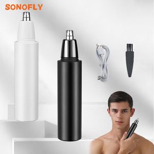 Триммер SONOFLY, триммер для волос в носу, перезаряжаемый электрический прибор для удаления волос на ушах и шее, для мужчин, водонепроницаемый портативный станок для бритья SFM1