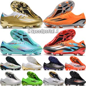 Męskie buty piłki nożnej x Speedportal .1 FG Nowy projektant M Leyenda Beyond Game Data Shadowportal Boys Outdoor Football Cleats Rozmiar 39-45