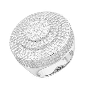 Homens Cool Moissanite Anéis Diamante Aprovado no Teste 925 Anel de Prata Esterlina para Festa de Casamento Belo Presente