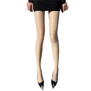 女性の靴下スタイリッシュな女性ストッキングシームレスファインセーリング超薄色の光沢のあるパンスト伸縮性薄い衣装アクセサリー