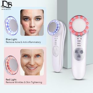 Massageador facial 7 em 1, led, fóton ultrassônico, removedor de rugas, anti-envelhecimento, dispositivos de beleza, ferramenta de cuidados com a pele