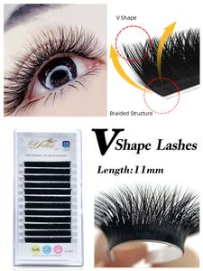 False Eyelashes Yelix V Shape AutoFans Lashes Soft Easy Fan Eyelash Extension Volume Lash Premium Natural Individual Mink 230530