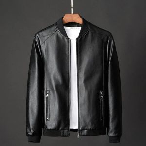 Qnpqyx nowe męskie kurtki skórzana kurtka motocykl motocykl motocykl motocyklowy baseball plus rozmiar 8xl moda przyczynowa Jaqueta Masculino