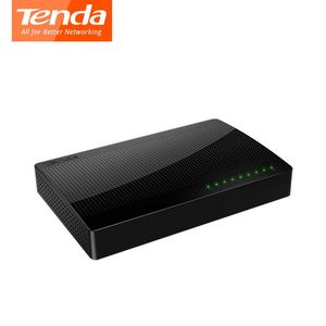 Routter Tenda SG108 Nätverksomkopplare 8 portar Gigabit Desktop Switch 10/100/1000 Mbps RJ45 Port SOHO -switch 1.6 Gbps växlingskapacitet