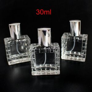 Bottle 5pcs Men's 30ml Clear Glass Empty Perfume Bottles Spray Atomizer Refillable Bottle Scent Case with Travel Size Portable
