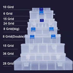 ガレージプラスチックオーガナイザーコンテナ用のツールボックスストレージスーツケースネジプロフェッショナルジュエリーツールボックス電子コンポーネント