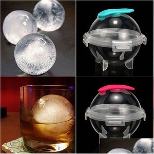 Ice Cream Tools Sile Round Hockey Mold Creative Plastic Whiskey Cocktail Cube Ball Maker Mod Kitchen Bar Drinking Supplies Vt1584 Dr Dhplq