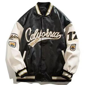 Jaquetas masculinas bordando jaqueta de beisebol piloto masculino de hip-hop