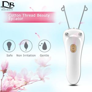 Epilator Electric Hair Remover Women Beauty Epilator kropp Ansiktshårborttagning Defäderare bomullstråd för alla kroppsdelar