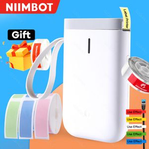 プリンターNiimbot D11ラベルステッカープリンターミニワイヤレスマシン翻訳ラベルステッカーペーパー交換用紙ロールカラーホワイト