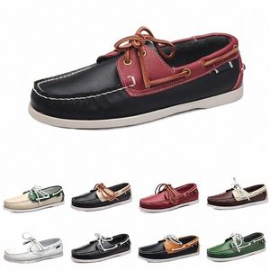 men casual shoes loafers triple black white green Beige Mahogany taupe mens trainer sneakers Jogging walking nine G4Kz#