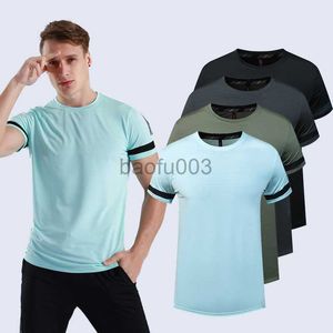 Camisetas masculinas Running T Shirt para homens Secagem rápida Respirável Esportes Caminhada Fitness CrossFit Ginásio Exercício Pesca Manga curta Solta J230531