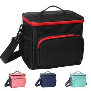 Bolsa de bolsa cool de piquenique portátil refrigerada lancheira isolada para camping para comerciais de ginástica para lanche de lancheiras para estudantes mulheres e homens