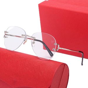 Gafas de sol ovaladas grandes sin montura para hombres gafas de sombrilla mujeres protección contra la radiación gafas a prueba de luz Gafas de sol de plata ornamentales Adumbral para hombres