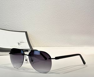 Rimlös pilot solglasögon svart grå skuggade män sunnies gafas de sol designer solglasögon skuggor occhiali da sole uv400 skydd glasögon