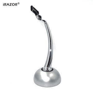 Blad Irazor -mäns ansikte Razor set med rakhandtag och tungvikt UFO Stand Holder for Father's Day Gift