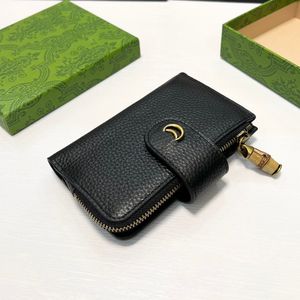 Diana Mens Womens Short Wallets Solid Color Cowhide Genuine Leather Handbag Luxurys Designers Bag Ladies Travel Wallet Coin Purse With original Green box