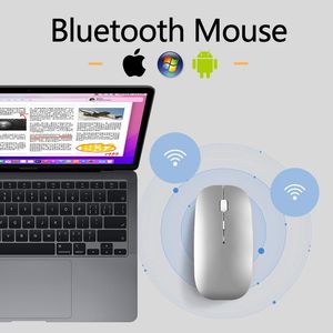 Mice Wireless Bluetooth Mouse For MacBook Air 13.3 MacBook Pro 14" 16" iMac iPad Pro 12.9 11 M1 Laptop Rechargeable Silent Mouse Mice