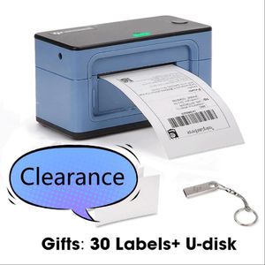 Printers CLEARANCE ISSYZONEPOS Thermal Shipping Label 4 inch Label USB Barcode Sticker Printer 40110mm Express