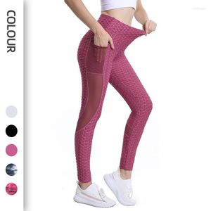 Active Pants Mesh See Through Sexy Yoga Clothing 2023 Sports Formlafitting Female Scrunch Leggings Seamless Ribbed Gym Running Tights