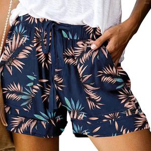 Aktive Shorts für Damen, bequemer Kordelzug, Sommer, elastische Taille mit Taschen, kurze Haarschnitte für ältere Frauen