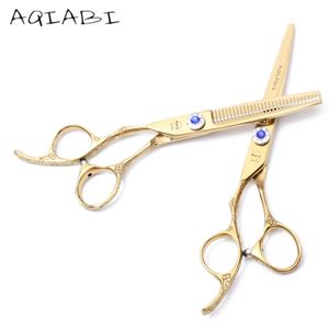 Tools A8002 6" Left Hand Japan 440C Human Hair Scissors Hairdressing Professional Barbers Salons/Home Cutting Shears Thinning Scissors