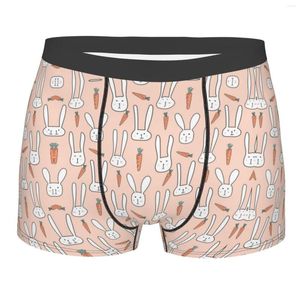Underbyxor morot och påsk män underkläder boxare hombre anime tecknad polyester tryck pojke trosor shorts shorts