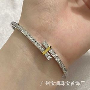 Designer Brand TFF Edge Bracelet High quality simple and atmospheric s925 Silver Ring Wrapped Bracelet temperament and stars in sky
