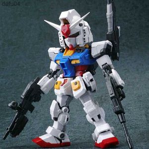 Mangá SUNTOYS SD BB RX-78 GUNDAM Cabeça Grande Cor Primária Configuração de Arma Dupla Modelo Figura de Ação Figura de Anime Presente Calouro L230522