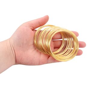 5Pcs 100 Laps 0.6mm New Memory Steel Wire Bracelet DIY Bracelet Accessories Beads Jewelry Material Bracelet Iron Ring Wire Ring