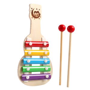 Montessori Baby Toys 0 12 månader Träleksaker Pusselpärlor Tidig utbildningsleksak för barn 1 2 3 år pojkar flickor xylofon