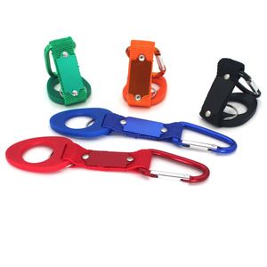 Vattenflaskhållare med Hang Buckle Carabiner Clip Key Ring Fit Cola Bottle formad för daglig utomhusanvändning GGHE