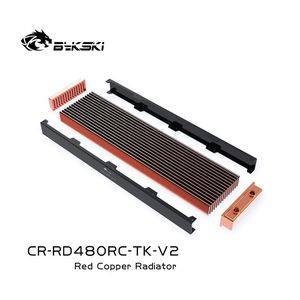 冷却バイクスキーウォータークーラー480mmラジエーターPC冷却厚さ120mmファンCRRD480RCTKV2の厚さ40mm厚さ