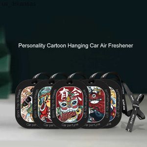 1pc Personality Trim Cartoon Truck Hanging Car Air Freshener Paper Car Perfume Cool Solid Lasting Fragrance Car Ornaments Interior L230523